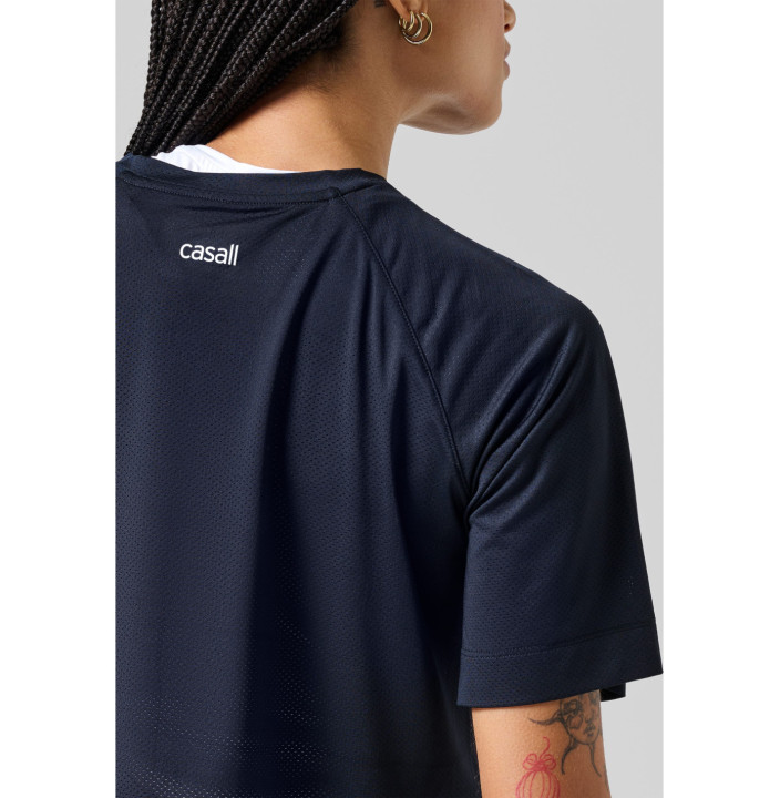 Laser Mesh Crop Tee