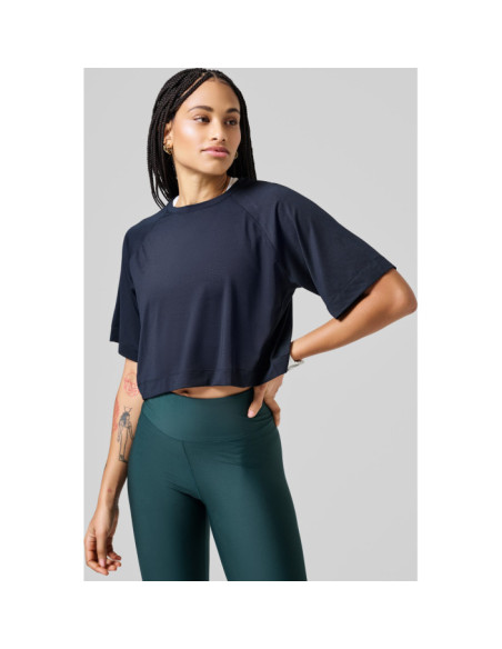 Laser Mesh Crop Tee Laser Mesh Crop Tee