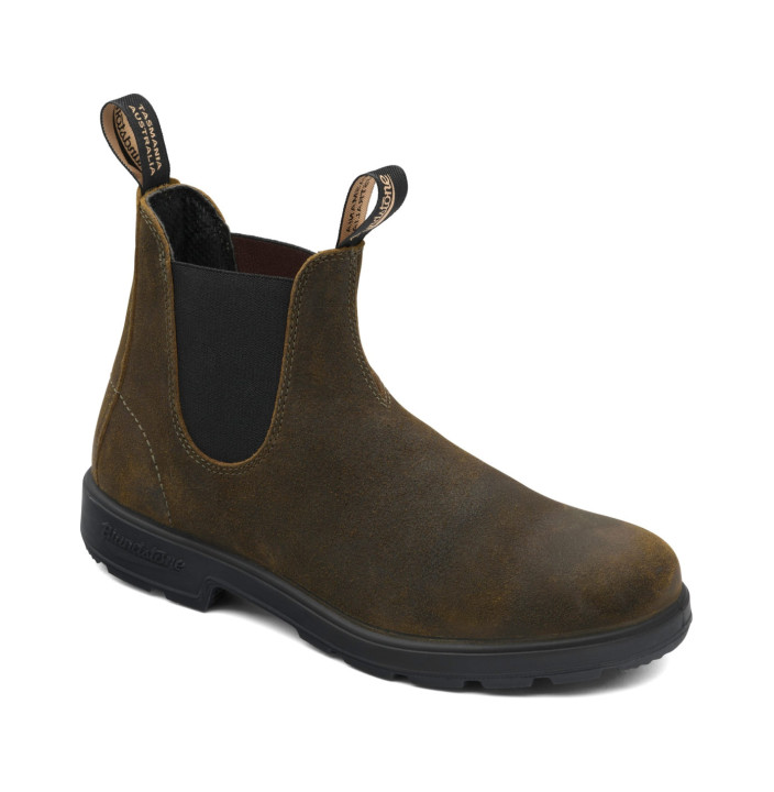DARK OLIVE WAXED SUEDE