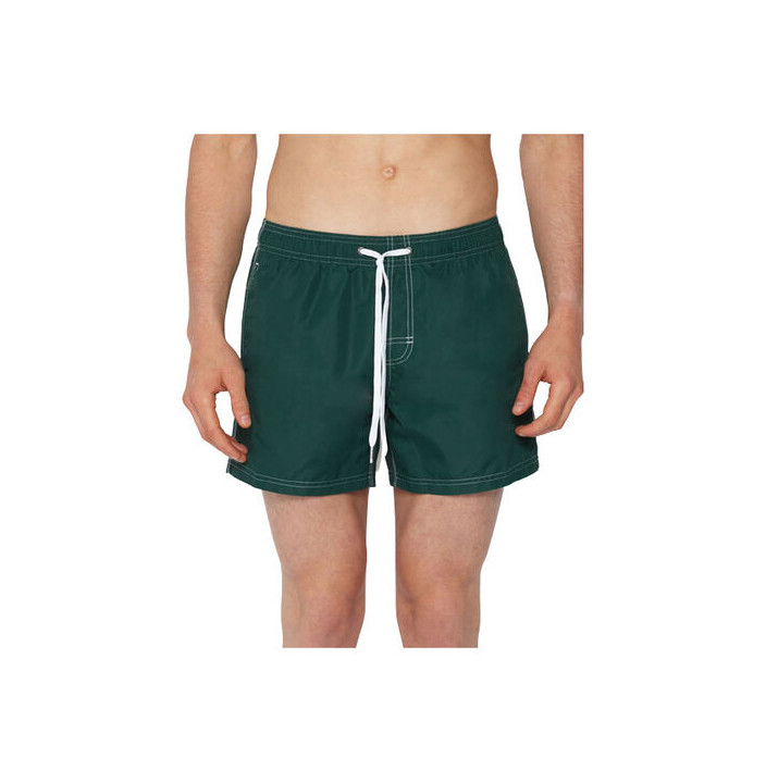 ELASTIC WAIST SWIM TRUNKS