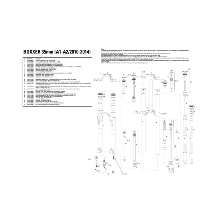 RS REC KIT MANTENIMIENTO BOXXER WC  2010 