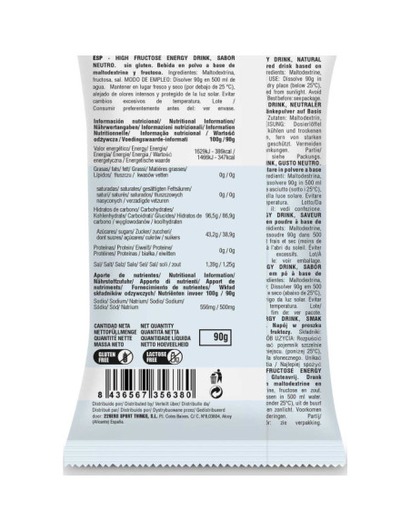 HIGH FRUCTOSE ENERGY DRINK - MONODOSIS HIGH FRUCTOSE ENERGY DRINK - MONODOSIS