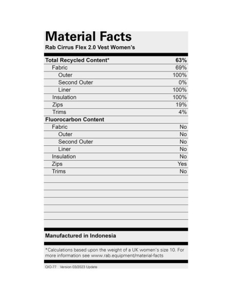 CIRRUS FLEX 2.0 VEST WMNS