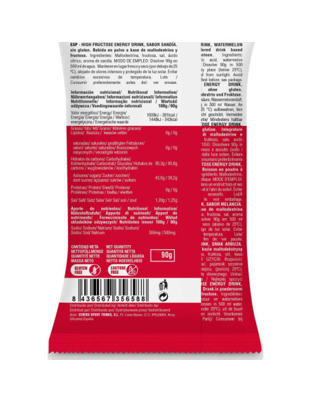 HIGH FRUCTOSE ENERGY DRINK - MONODOSIS HIGH FRUCTOSE ENERGY DRINK - MONODOSIS