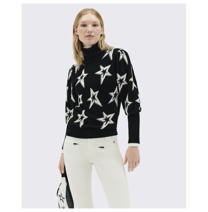 STAR DUST BALLOON SLEEVE SWEATER