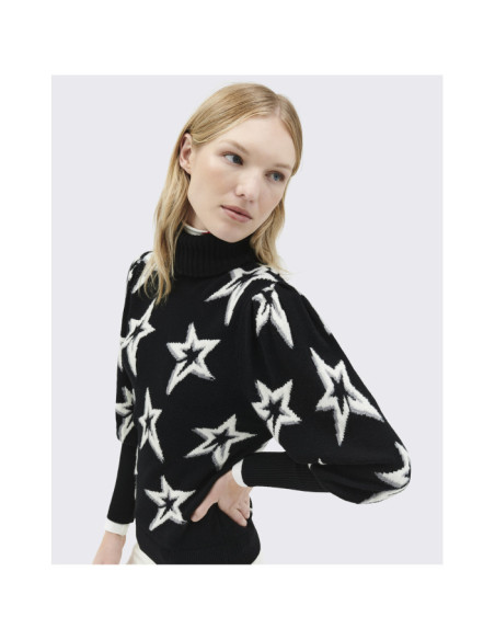 STAR DUST BALLOON SLEEVE SWEATER
