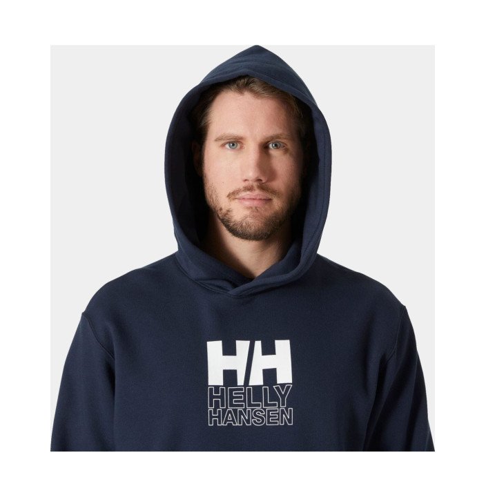 COTTON FLEECE GRAPHIC HOODIE