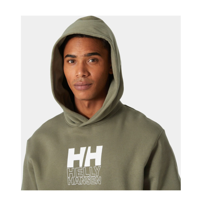 COTTON FLEECE GRAPHIC HOODIE