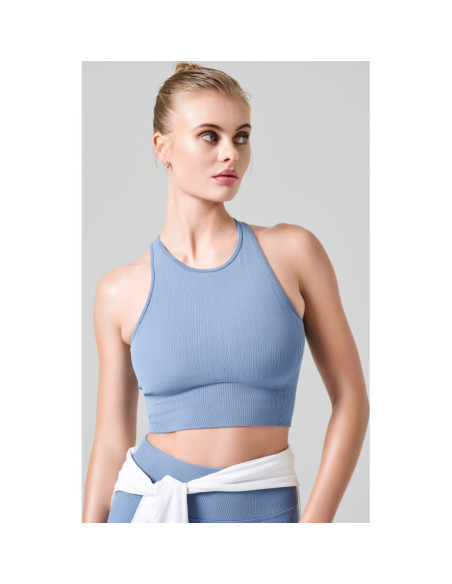 MULTI RIB SEAMLESS PADDED SPORTS TOP MULTI RIB SEAMLESS PADDED SPORTS TOP