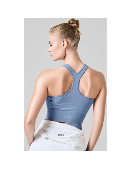 MULTI RIB SEAMLESS PADDED SPORTS TOP MULTI RIB SEAMLESS PADDED SPORTS TOP