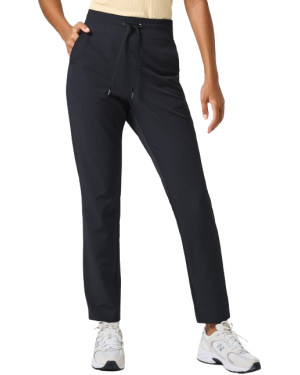 EASE HIGH WAIST WOVEN PANTS