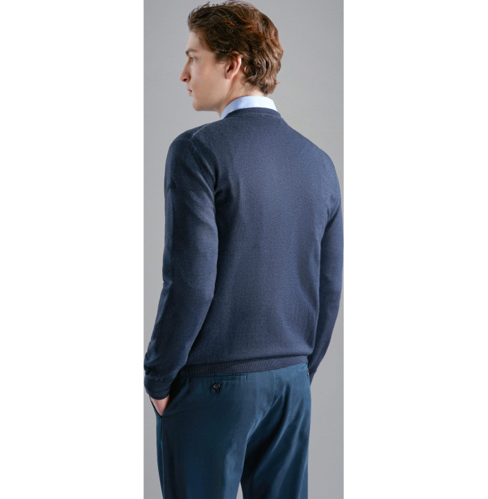 PULL RAS DU COU EN LAINE