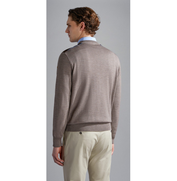 PULL RAS DU COU EN LAINE                                    