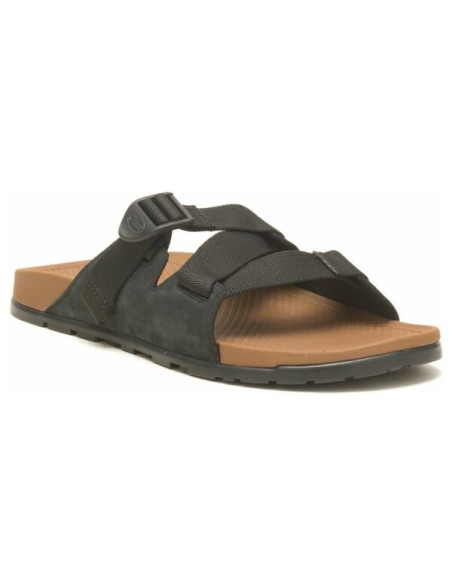 LOWDOWN LEATHER SLIDE