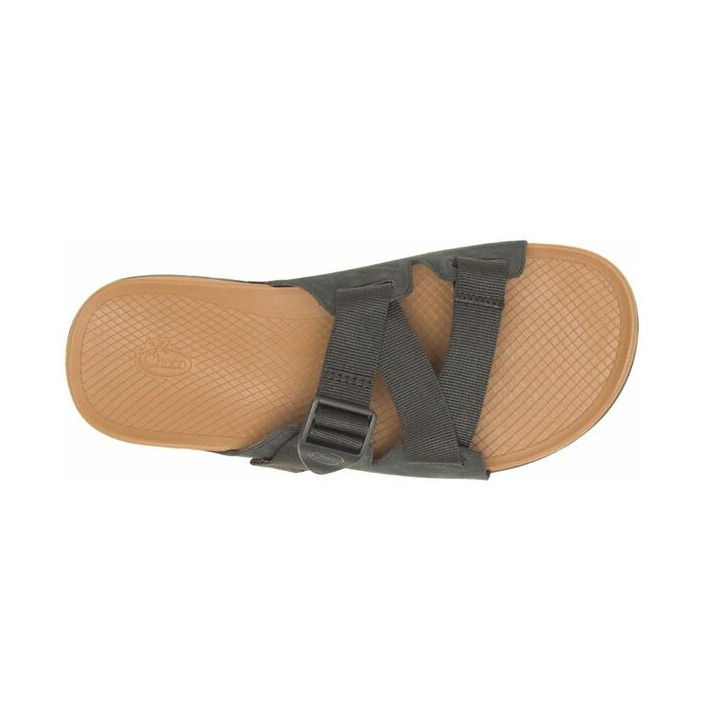 LOWDOWN LEATHER SLIDE