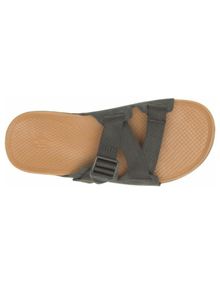 LOWDOWN LEATHER SLIDE