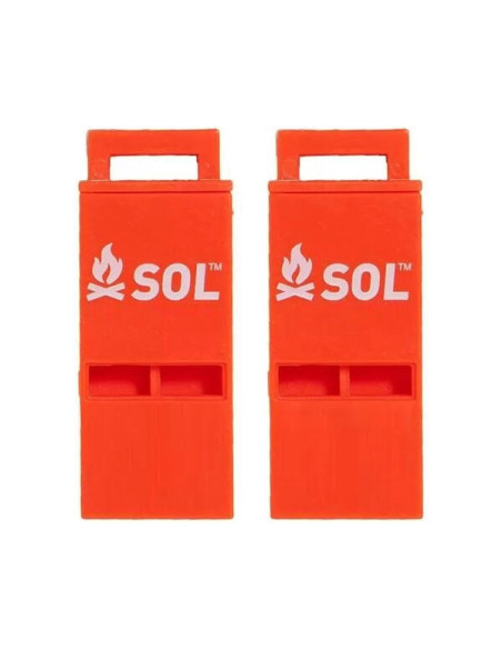 PACK SIFFLET 100 DB SLIM RESCUE HOWLER WHISTLE  2 PACK 
