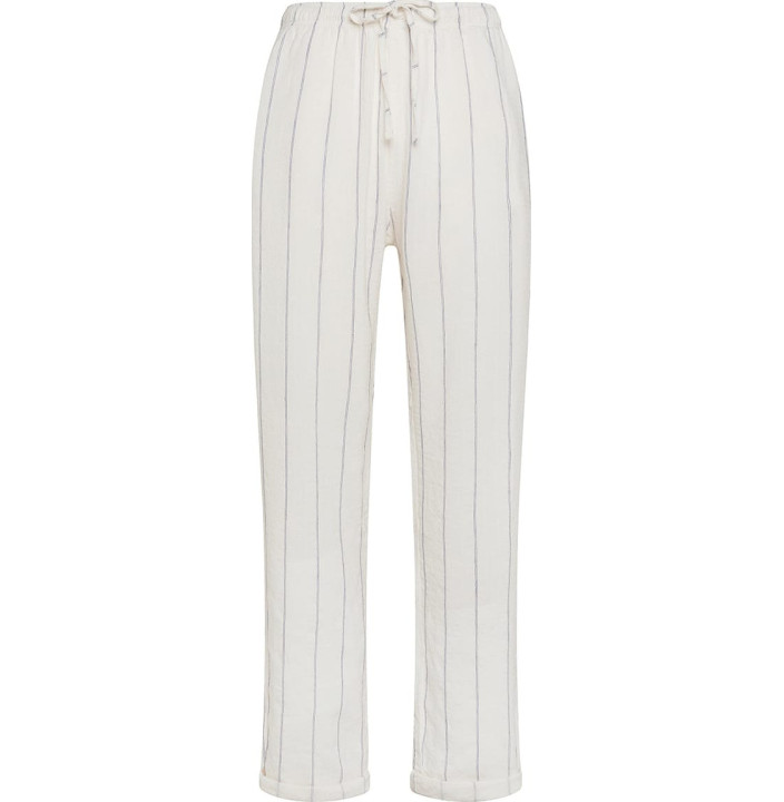 PANTALONE IN LINO GESSATO