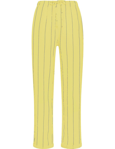 PANTALONE IN LINO GESSATO