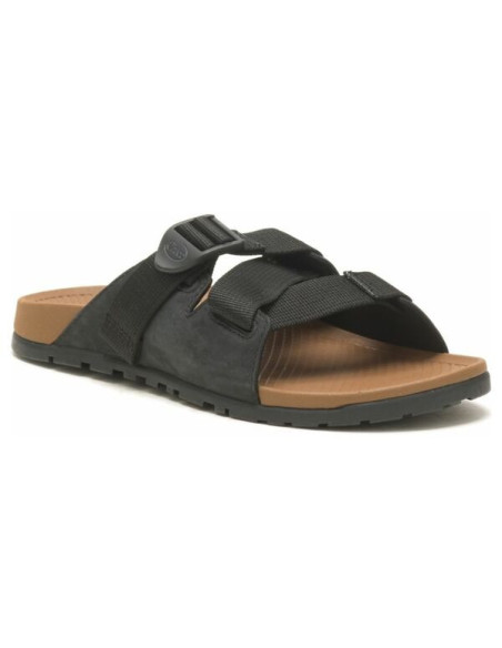 LOWDOWN LEATHER SLIDE