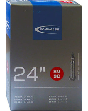 CAMARA SCHWALBE 24X0.75-1.10 VALVULA PRESTA 40MM