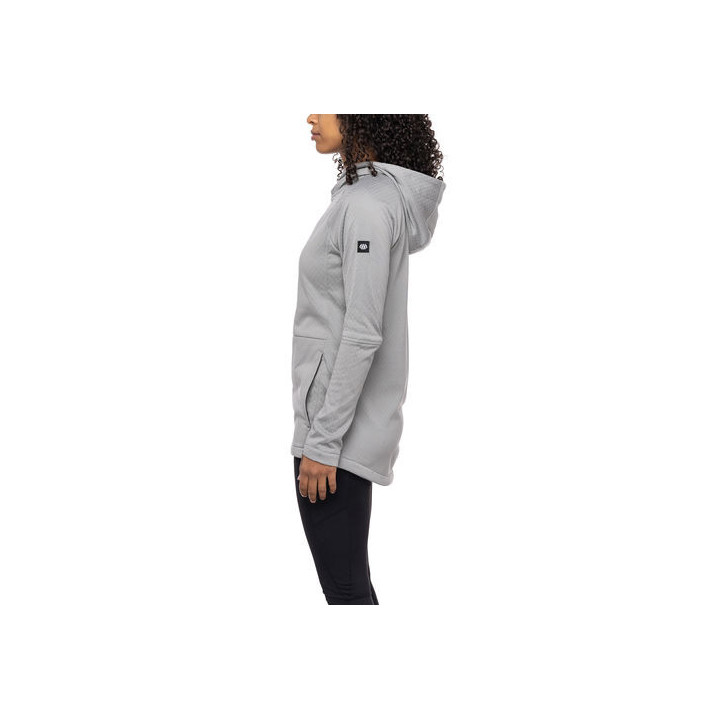 WOMEN MISSION GRID FLEECE HOODY