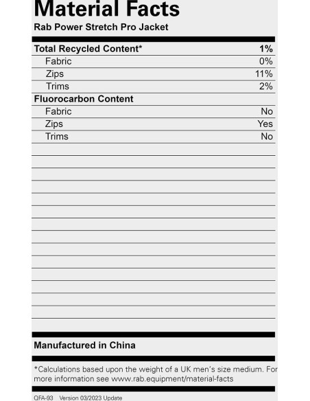 POWER STRETCH PRO JACKET POWER STRETCH PRO JACKET