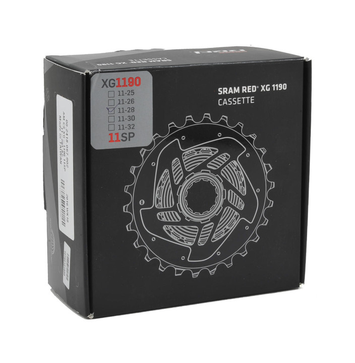 SRM CASSETTE XG-1190 11-28 RED 11V   E-TAP