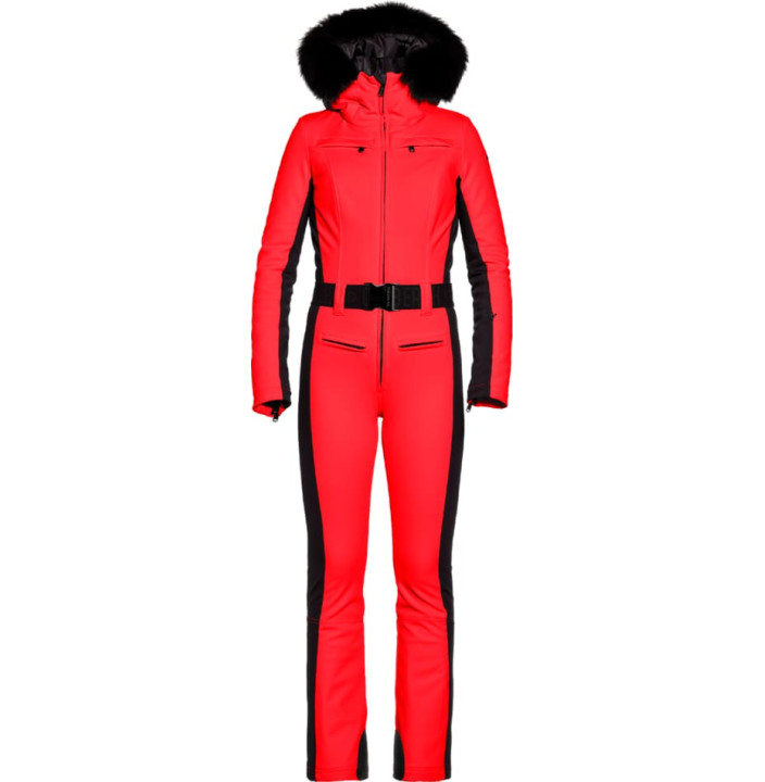 PARRY FAUX BORDER SKI SUIT