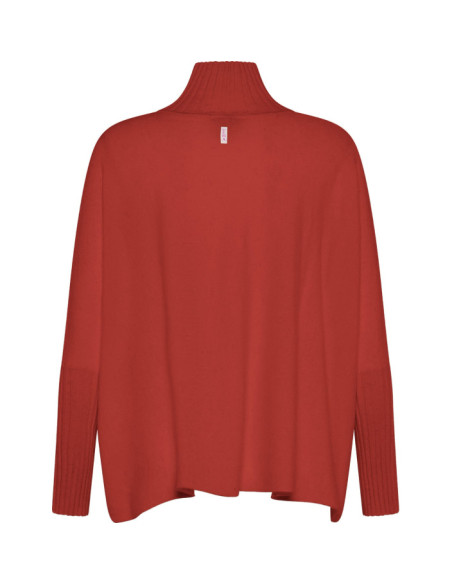 CASHMERE BLEND HIGH NECK SWEATER