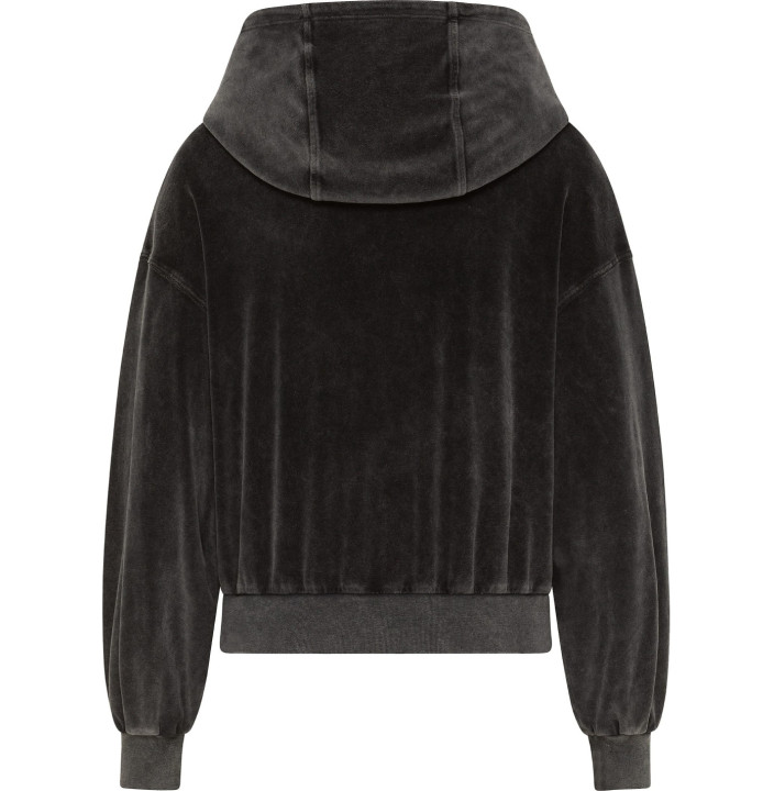 MARBLED CHENILLE FULL ZIP HOODIE