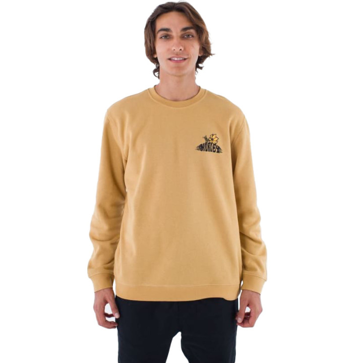 FLOWER FISH FLEECE CREW