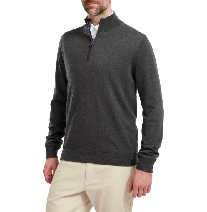 HALF-ZIP LINED PULLOVER