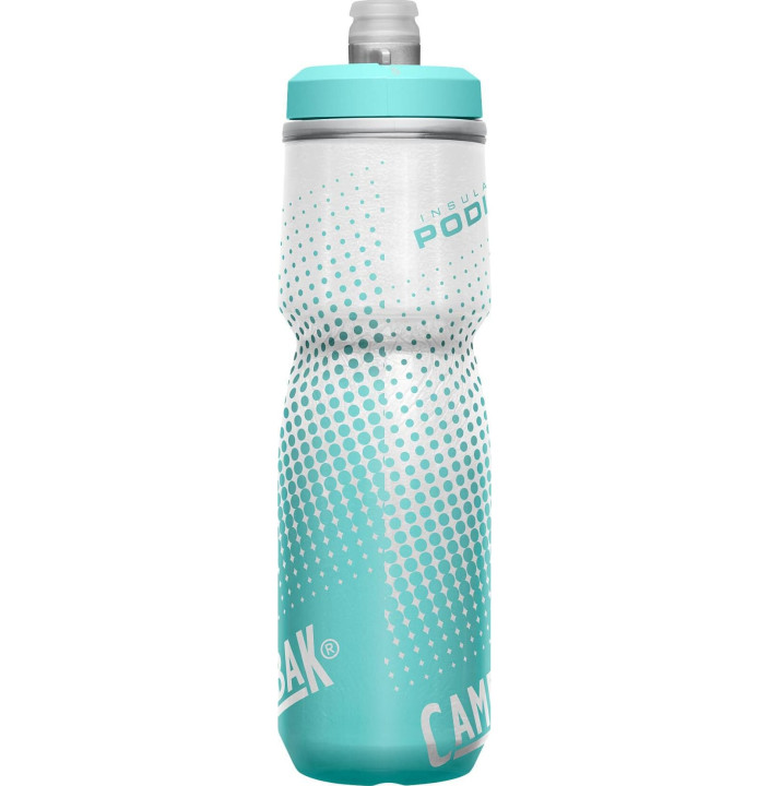 PODIUM CHILL 24OZ, TEAL DOT