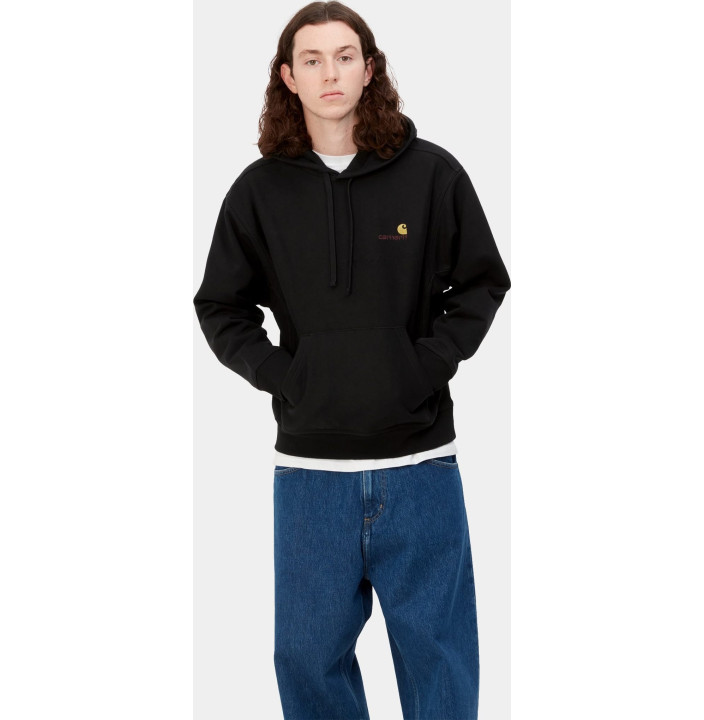 HOODED AMERICAN SCRIPT SWEAT