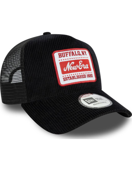 NE PATCH CORD TRUCKER NEWERA BLK