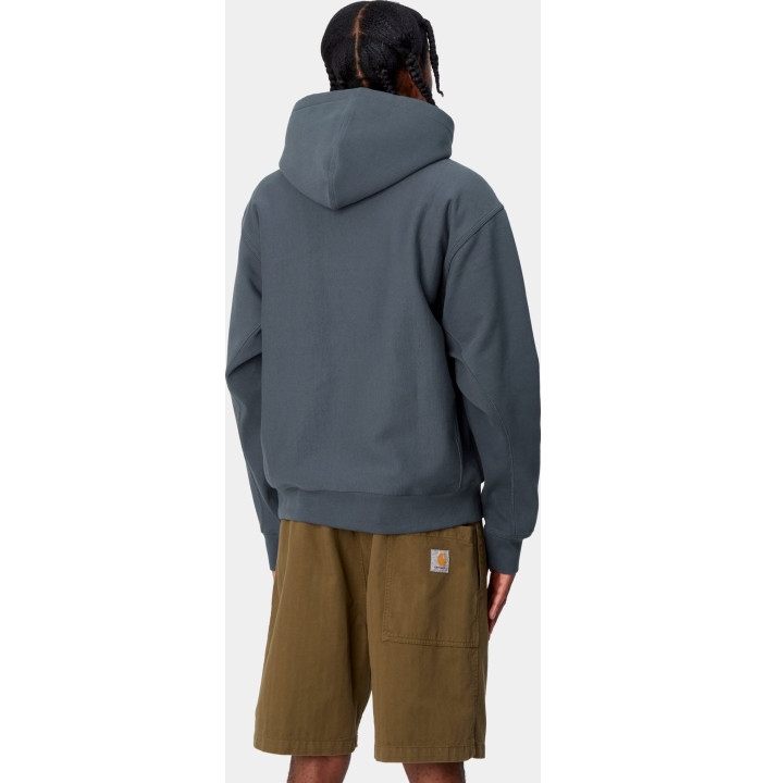 HOODED AMERICAN SCRIPT SWEAT