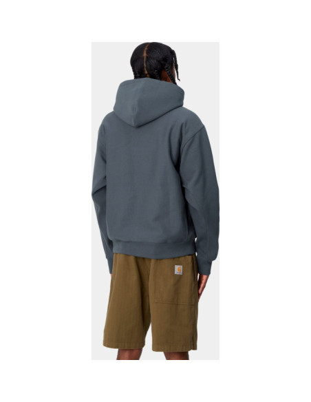 HOODED AMERICAN SCRIPT SWEAT