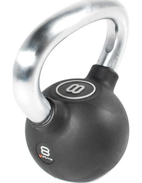 KETTLEBELL DE GOMA O'LIVE 8 KG