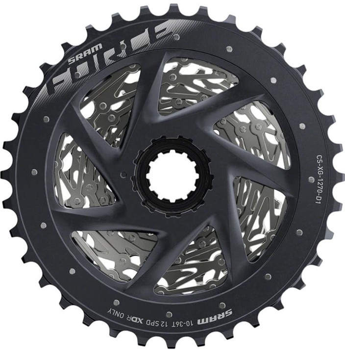 SRM CASSETTE XG1270 10-36 SILVER  FORCE WIDE   AXS  D1
