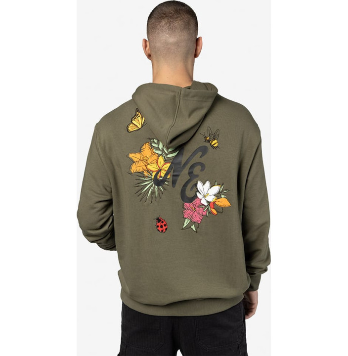 NE FLORAL GRPHC OS HOODY NEWERA NOVBLK