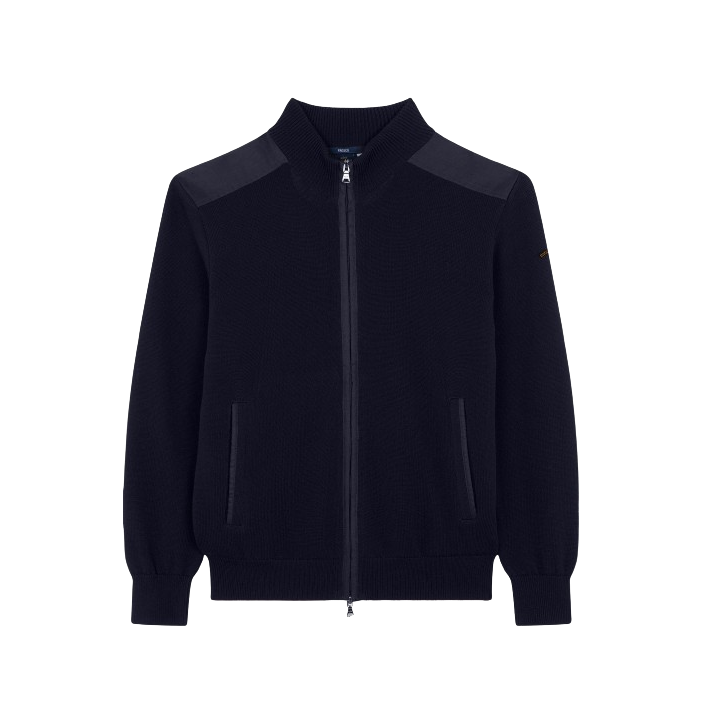MAGLIA CON ZIP IN COTONE
