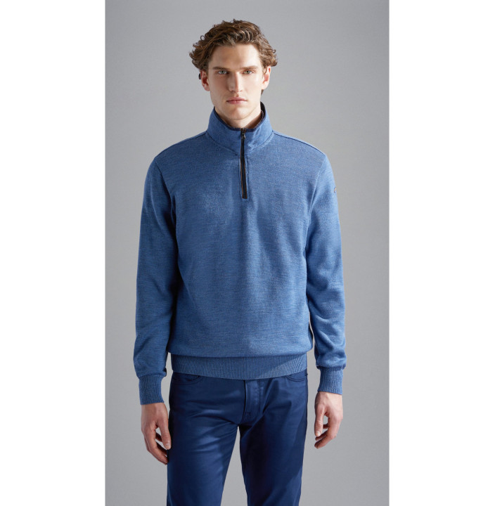 MEN'S ZIPPED PULLOVER    