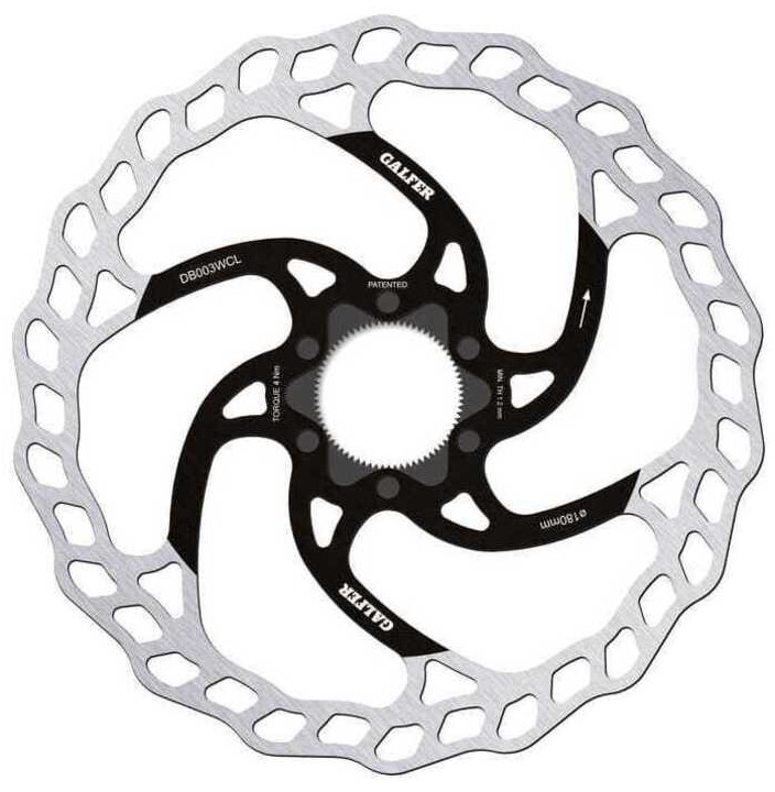 BIKE MTB DISC WAVE CENTER-LOCK SYSTEM Ø180X1.8MM