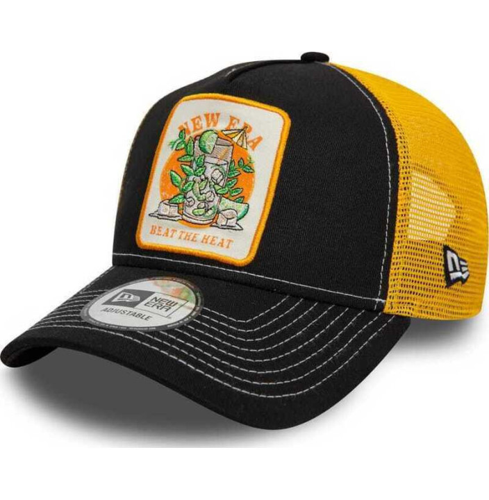 SUMMER PATCH TRUCKER NEWERA BLKGRY