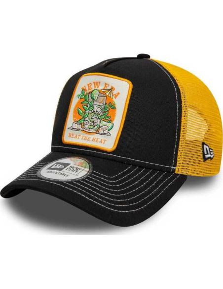SUMMER PATCH TRUCKER NEWERA BLKGRY