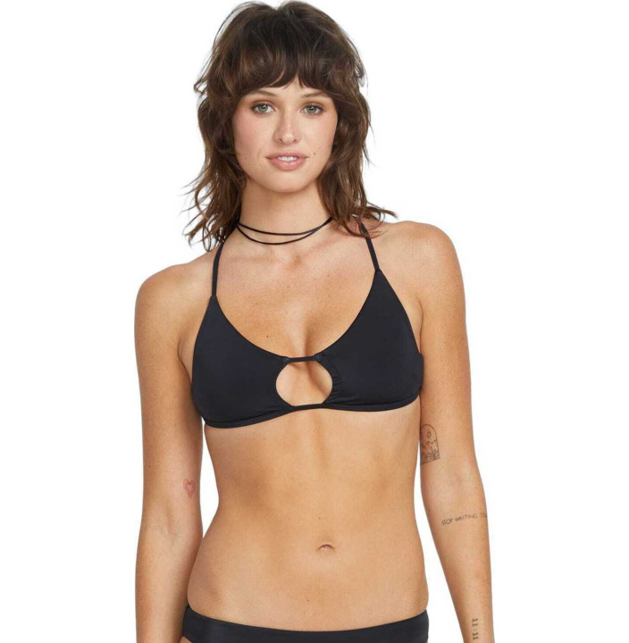 SIMPLY SEAMLESS X BACK HALTER BIKINI TOP