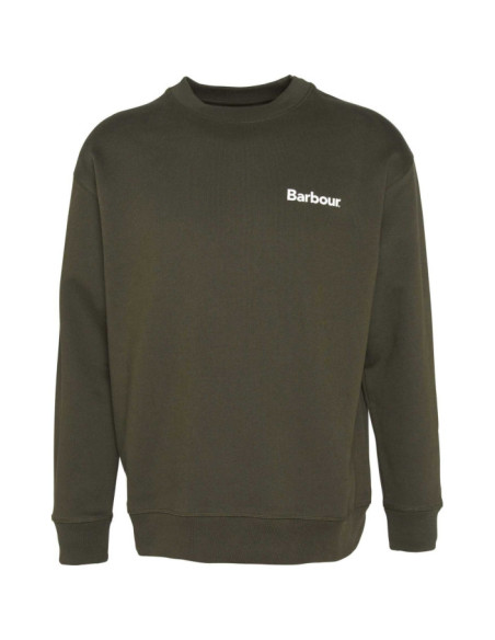 BARBOUR BRUSHED NICHOLAS OS CREW NECK SWEATSHIRT