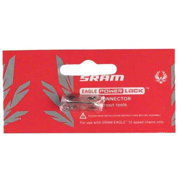 CONECTOR CADENA SRAM POWERLOCK 12V PLATA  4 UNID. 