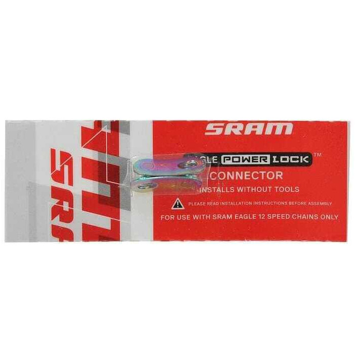 CONECTOR CADENA SRAM POWERLOCK 12V PLATA  4 UNID. 